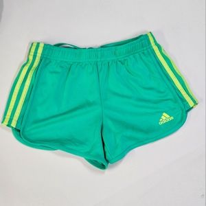 ADIDAS SHORTS TEAL GREEN COLOR SIZE:10/12-Medium Youth